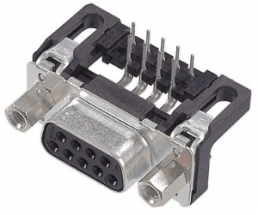 D-Sub socket, 37 pole, standard, angled, solder pin, 09664126600