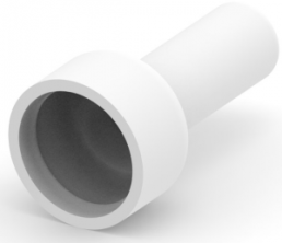 End connectorwith insulation, 0.3-2.0 mm², AWG 22 to 14, white, 17.27 mm