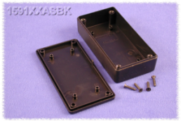 ABS enclosure, (L x W x H) 100 x 51 x 26 mm, black (RAL 9005), IP54, 1591XXASBK