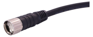 Sensor actuator cable, M23-cable socket, straight to open end, 19 pole, 10 m, PVC, black, 9 A, 21373500D75100