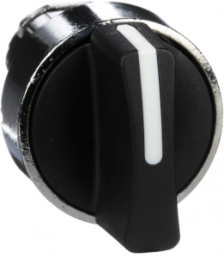 Selector switch, unlit, groping, waistband round, black, 3 x 45°, mounting Ø 22 mm, ZB4BD5