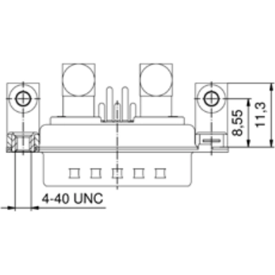 3027W2SAT78N40X CONEC D-Sub Connectors Image 2