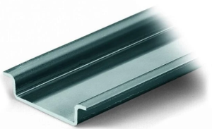 DIN rail, unperforated, 35 x 7.5 mm, W 2000 mm, steel, galvanized, 210-113