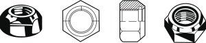 Hexagon lock nut, M5, W 8 mm, H 5 mm, steel, galvanized, DIN 985N, 098500050Z