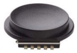 Cap, round, Ø 13.5 mm, (H) 2.4 mm, black, for short-stroke pushbutton Ultramec 6C, 10G09