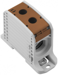 Potential distribution terminal, screw connection, 185 mm², 1 pole, 353 A, 8 kV, brown, 2502780000