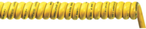 PUR Spiral cable ÖLFLEX SPIRAL 540 P 2 x 1.0 mm², AWG 18, unshielded, yellow