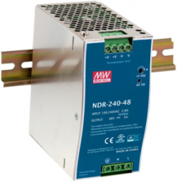 Power supply, 48 to 55 VDC, 5 A, 240 W, NDR-240-48