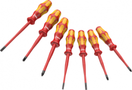 VDE screwdriver kit, PH1, PH2, 3.5 mm, 4 mm, 5.5 mm, 1 mm, 2 mm, Phillips/Pozidriv/slotted, 05135961001