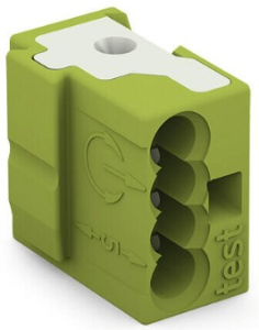 Socket terminal, 1 pole, 5.0-6.0 mm², clamping points: 4, blue, clamp connection, 6 A