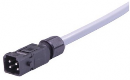 Connection line, 5 m, plug, 3 pole + PE straight to open end, 2.5 mm², 33500400201050