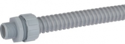 Corrugated hose, inside Ø 10 mm, outside Ø 14.5 mm, BR 25 mm, PVC, gray