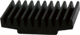 IC heatsink, 17 x 30 x 7.5 mm, 17 K/W, black anodized