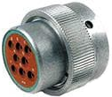 Connector, 8 pole, straight, natural, HD36-18-8PN