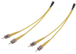 FO cable, ST to ST, 1 m, G657A1, singlemode 9/125 µm