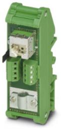 Patch panel, RJ45 socket, (W x H x D) 29 x 90 x 53 mm, green, 2901643
