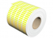 Polyester Label, (L x W) 4 x 15 mm, yellow, Roll with 10000 pcs