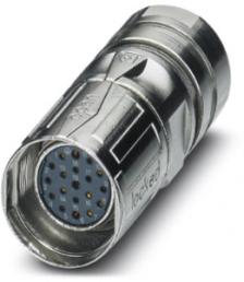 Socket, M23, 19 pole, crimp connection, SPEEDCON locking, straight, 1623836