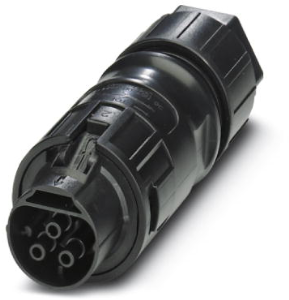 Socket, 3 pole, screw connection, snap-in, straight, 1017635
