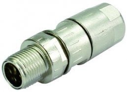 Plug, M12, 8 pole, crimp connection, screw locking, straight, 21038811805