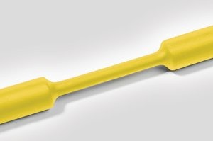 Heatshrink tubing, 2:1, (9.5/4.8 mm), polyolefine, cross-linked, yellow