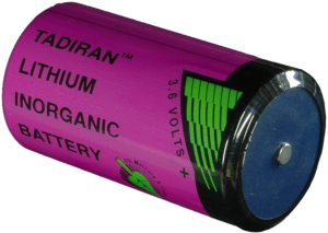 Lithium-Battery, 3.6 V, LR20, D, round cell, surface contact