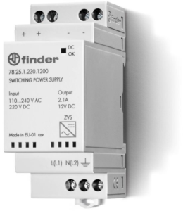 Power supply, 12 VDC, 2.1 A, 25 W, 78.25.1.230.1200