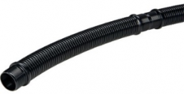 Corrugated hose, inside Ø 16.6 mm, outside Ø 21.2 mm, polyamide, black
