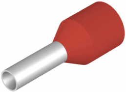 Insulated Wire end ferrule, 1.5 mm², 12 mm/6 mm long, DIN 46228/4, red, 9025690000