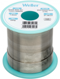 Solder wire, lead-free, SAC (Sn3.0Ag0.5Cu3.5%), Ø 1 mm, 250 g