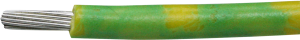 PVC-Stranded wire, high flexible, LiYv, 0.75 mm², AWG 20, green/yellow, outer Ø 2 mm
