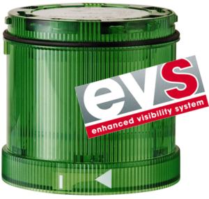 LED EVS element, Ø 70 mm, green, 24 VDC, IP65