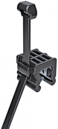 Cable ties for edge fixation, polyamide, (L x W) 200 x 4.6 mm, bundle-Ø 1 to 45 mm, black, UV resistant, -40 to 85 °C