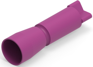 End connectorwith insulation, 0.3-2.0 mm², AWG 22 to 14, purple, 21.21 mm