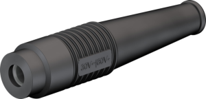 4 mm jack, solder connection, 2.5 mm², black, 64.9201-21