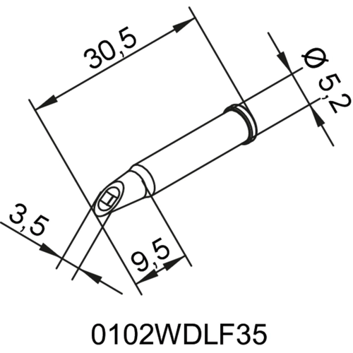 0102WDLF35/10 Ersa Soldering tips, desoldering tips and hot air nozzles Image 2