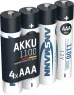 5035232 Ansmann Round Cell Batteries, 9V Block Batteries