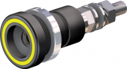 6 mm socket, threaded bolt, mounting Ø 18.5 mm, yellow, 14.0010-24
