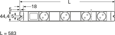 03.300.055.6 Knürr Power Outlet Strips and Cable Drums Image 2