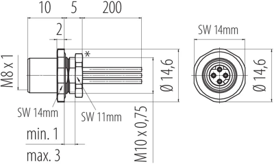 76 6220 0011 00404–0200 binder Sensor-Actuator Cables Image 2