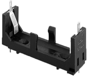 Battery holder for mignon cell, 1 cell, PCB mounting