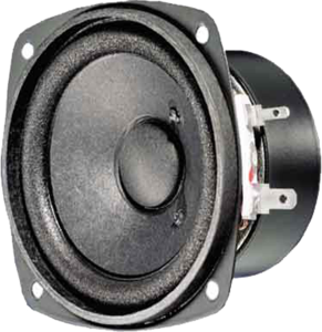 Broadband speaker, 8 Ω, 82 dB, 80 Hz to 15 kHz, black
