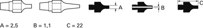 T0051315299 Weller Soldering tips, desoldering tips and hot air nozzles