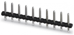Pin header, 12 pole, pitch 5 mm, straight, black, 1933286