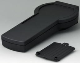 ABS handheld enclosure, (L x W x H) 200 x 94 x 39.5 mm, black (RAL 9005), IP65, A9076109