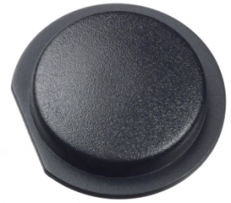 Cap, round, Ø 9.5 mm, (H) 2.05 mm, black, for short-stroke pushbutton Ultramec 6C, 10ZC09