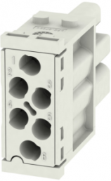 Socket contact insert, 6 pole, unequipped, crimp connection, with PE contact, 1429370000