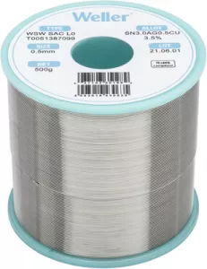 WSW SAC L0 0,5MM 500G Weller Solder Wires