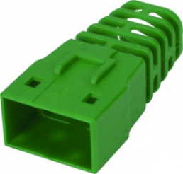 Bend protection grommet, cable Ø 6.5 mm, without detent lever protection, L 26.5 mm, polycarbonate, green