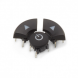 Navimec edge cap, black, unprinted, for tactile switch Multimec 5G